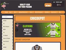 Tablet Screenshot of cricdepot.com